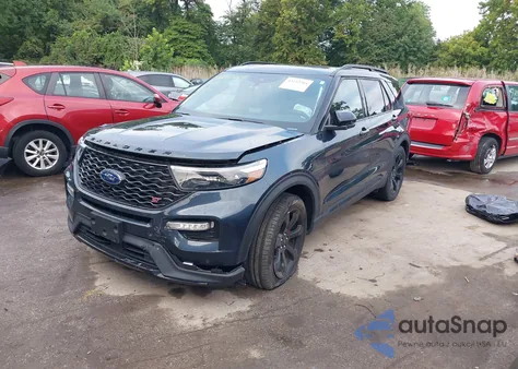 2024 Ford Explorer St из США, поврежденный, VIN 1FM5K8GC6RGA37469